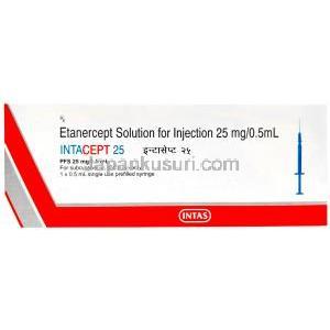 インタセプト 注射 (エタネルセプト) 50mg 箱