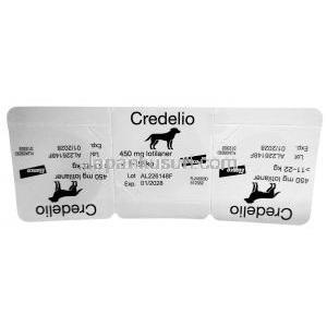 クレデリオ, ロチラネル 450mg 中型犬用(11 kgs以上-22 kgs) 6錠 （チュアブル錠),製造元： Elanco GmbH, シート情報