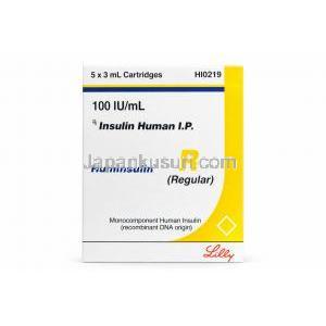 ヒューミンスリン R  注射カートリッジ (インスリン)