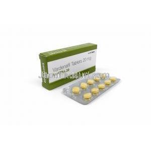 サビトラ-20, バルデナフィル 20 mg, 製造元：Vista Pharma, 箱, シート