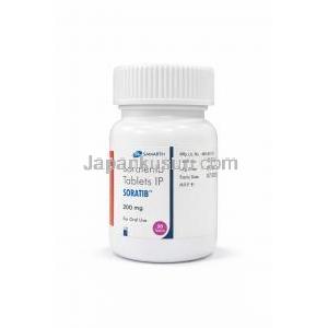 ソラティブ, ソラフェニブ 錠剤 200mg, ボトル