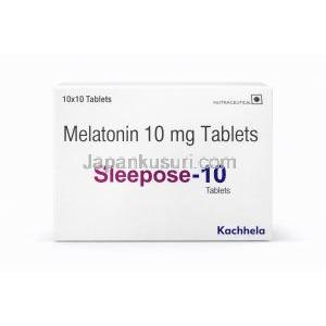 スリーポーズ-3, メラトニン 3 mg, 製造元：Kachhela Medex, 箱表面