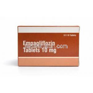 エンパグリフロジン 10mg (Vista社製),エンパグリフロジン 10mg , 製造元：Vista Pharma, 箱表面