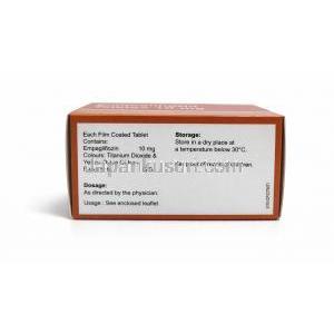 エンパグリフロジン 10mg (Vista社製),エンパグリフロジン 10mg , 製造元：Vista Pharma, 箱情報, 成分, 保管方法