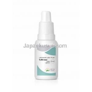 ルリコナズ ローション, ルリコナゾール 1%, ローション 30mL, 製造元：Healing Pharma India Pvt Ltd,ボトル表面