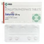 ジャヌビア Januvia, シタグリプチンリン酸塩 25mg 錠 (MSD) 