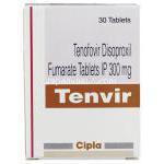 テノホビルジソプロキシルフマル酸 （ビリアード ジェネリック）, テンビル Tenvir 300mg 錠 (Cipla) 