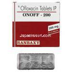 オンオフ Onoff, タリビッド ジェネリック, オフロキサシン 200mg 錠 (Ranbaxy)