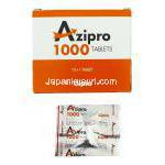 アジプロ Azipro, ジスロマック ジェネリック, アジスロマイシン  1,000mg (Cipla)