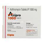 アジプロ Azipro, ジスロマック ジェネリック, アジスロマイシン  1,000mg (Cipla) 製造者情報