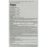 アトペックス Atopex, シクロスポリン Cyclosporine 50mg カプセル (Cipla) 情報シート1