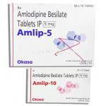 アムリップ Amlip, ベジル酸アムロジピン 5mg 錠 (Cipla)