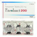 ファロバクト Farobact, ファロネム Faronem, ファロム ジェネリック,  ファロペネム 200mg 錠 (Cipla)