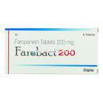 ファロバクト Farobact, ファロネム Faronem, ファロム ジェネリック,  ファロペネム 200mg 錠 (Cipla) 箱