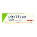 アルダラ Aldara, ベセルナ ジェネリック, イミキモド 5% クリーム (Meda) 箱側面