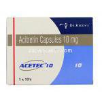 アセテック Acetec, ソリアタンジェネリック, アシトレチン 10mg 錠 (Dr.Reddy's) 箱