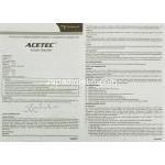 アセテック Acetec, ソリアタンジェネリック, アシトレチン 10mg 錠 (Dr.Reddy's) 情報シート2