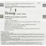 ツインリックス Twinrix 大人用 A・B型肝炎ワクチン注射 (GSK) 情報シート1