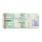 グリネート Glinate, スターシスジェネリック, ナテグリニド 120mg 錠 (Glenmark) 包装裏面