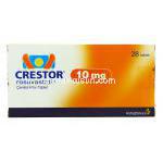 クレストール Crestor, ロスバスタチン 10mg （アストラゼネカ社） 箱