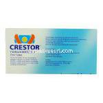 クレストール Crestor, ロスバスタチン 20mg （アストラゼネカ社） 箱裏面