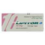 リピトール Lipitor, アトルバスタチンカルシウム 10mg 錠 （ファイザー社） 箱
