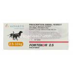 フォルテコール Fortekor, ベナゼプリル 2.5mg 錠 犬・猫用 （ノバルティス社） 箱