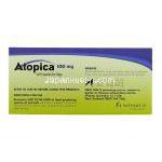 アトピカ Atopica 100 mg (Novartis) 箱裏面