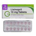 ゼストリル  ジェネリック, リシノプリル Lisinopril  10mg 錠 (Bristol)