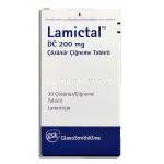 ラミクタール Lamictal, ラモトリギン 200mg 錠 (GSK) 箱