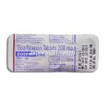 ゾスパー Zospar, スパラ ジェネリック, スパルフロキサシン 200mg 錠 (FDC) 包装裏面