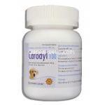 カプロフェン, カロディル Carodyl, 100mg チュワブル錠 (Sava Medicare) ボトル