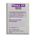 ジネックスEC Dinex EC, ヴァイデックスＥＣカプセル, ジダノシン 250mg カプセル (Cipla) 製造者情報