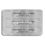 アムロジン,・ノルバスクジェネリック アムロジピン 10mg (Ratiopharm) 包装裏面