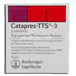 カタプレス Catapres-TTS, クロニジン 0.3 mg パッチ (Boehringer Ingelheim) 箱