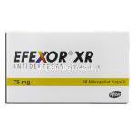 エフェクサーER Efexor XR, ベンラファキシン 75mg カプセル (Pfizer) 箱