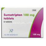 イミグラン ジェネリック, スマトリプタン Sumatriptan 100mg 錠 (Aurobindo) 箱