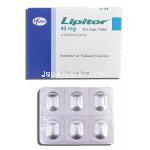 リピトール Lipitor, アトルバスタチンカルシウム 40mg 錠 （ファイザー社）