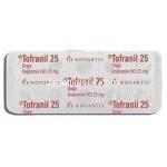 トフラニール Tofranil, 塩酸イミプラミン 25mg 錠 (Novartis) 包装裏面