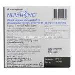 ニュバリング （ヌーバリング） Nuvaring 0.120mg/0.015mg (24hrs) 膣内装着リング (Schering-Plough) 箱裏面