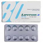 リピトール Lipitor, アトルバスタチンカルシウム 80mg 錠 （ファイザー社）