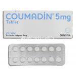 クーマディン Coumadin, ワーファリンジェネリック, ワルファリン 5mg 錠 (Zentiva) ボトル