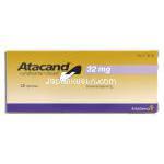 アタカンド Atacand, ブロプレスジェネリック, カンデサルタン 32mg 錠 (アストラゼネカ社) 箱