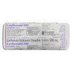 ランゾネート Lanthonate, ホスレノール ジェネリック, 炭酸ランタン 500mg 錠 (Micro Labs) 包装裏面
