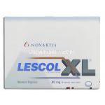 レスコールXL Lescol XL, ローコール ジェネリック, フルバスタチン 80mg (Novartis) 箱