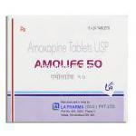 アモライフ Amolife, アモキサン ジェネリック. アモキサピン 50mg (LA Pharma) 箱