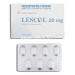 レスコール Lescol, ローコール ジェネリック, フルバスタチン 20mg (Novartis)