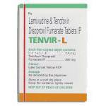 テンビルＬ Tenvir L, エピビル ジェネリック,  ラミブジン  300mg テノホビル 300mg 錠 (Cipla) 成分